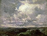 landscape, cloudy sky by Edward Mitchell Bannister